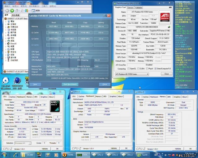 [不加壓超頻]輕易讓Athlon II X3 425上3.5G並增加20％以上效能
