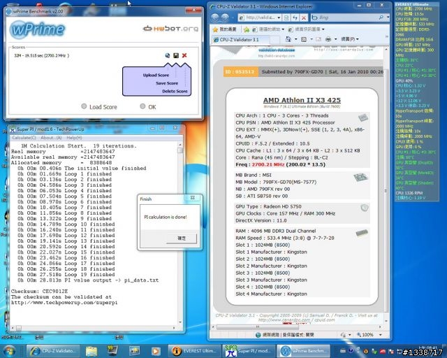 [不加壓超頻]輕易讓Athlon II X3 425上3.5G並增加20％以上效能
