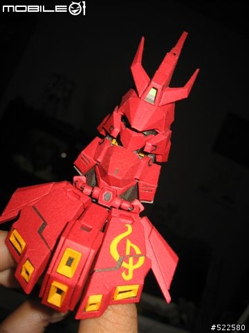(紙模型)4/5更新浮遊砲    喜氣洋洋的沙薩比 SD Sazabi Ver.OP (PaperCraft)