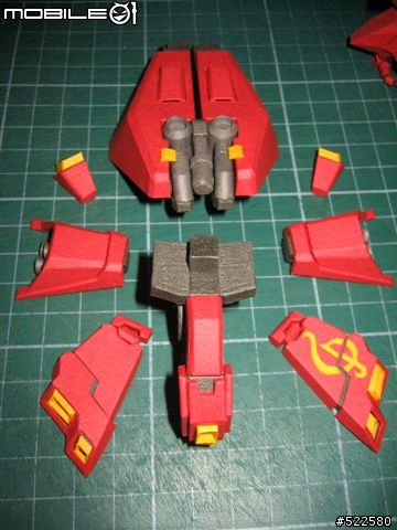 (紙模型)4/5更新浮遊砲    喜氣洋洋的沙薩比 SD Sazabi Ver.OP (PaperCraft)