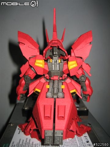 (紙模型)4/5更新浮遊砲    喜氣洋洋的沙薩比 SD Sazabi Ver.OP (PaperCraft)