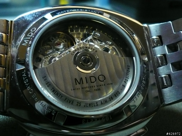 MIDO ALL DIAL 三針計時 新年報到 (補圖:背面透明簍空機芯)