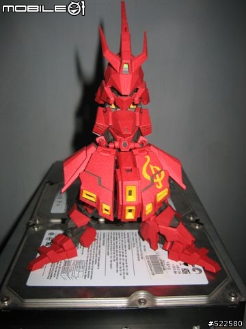(紙模型)4/5更新浮遊砲    喜氣洋洋的沙薩比 SD Sazabi Ver.OP (PaperCraft)
