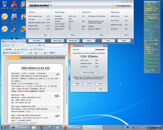 [不加壓超頻]輕易讓Athlon II X3 425上3.5G並增加20％以上效能