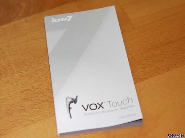 真正雙待機的全觸控藍芽耳機 Icon7 Vox Touch