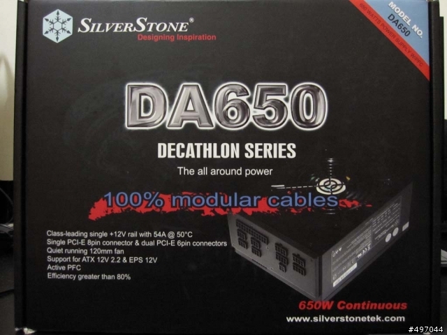 [開箱]SilverStone DA650 全模組化電源供應器 (就只有開箱)
