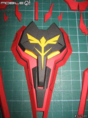(紙模型)4/5更新浮遊砲    喜氣洋洋的沙薩比 SD Sazabi Ver.OP (PaperCraft)
