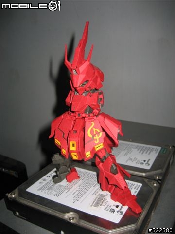 (紙模型)4/5更新浮遊砲    喜氣洋洋的沙薩比 SD Sazabi Ver.OP (PaperCraft)