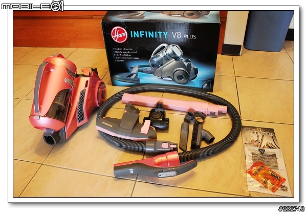 [分享]搶到3990的Hoover Infinity V8II 吸塵器（魅力粉）