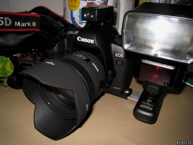 終於找到方法將 SB-24 用在5DII 上了 .
