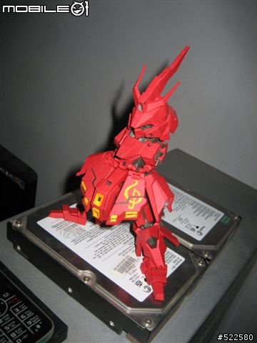 (紙模型)4/5更新浮遊砲    喜氣洋洋的沙薩比 SD Sazabi Ver.OP (PaperCraft)