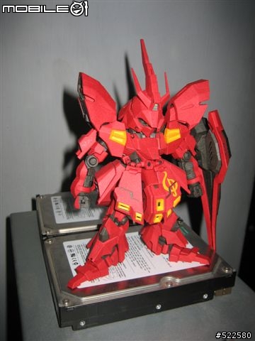 (紙模型)4/5更新浮遊砲    喜氣洋洋的沙薩比 SD Sazabi Ver.OP (PaperCraft)