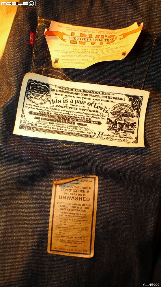 [罕見]歐版美製LEVIS LVC 44501-0118