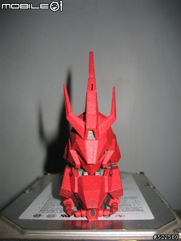 (紙模型)4/5更新浮遊砲    喜氣洋洋的沙薩比 SD Sazabi Ver.OP (PaperCraft)