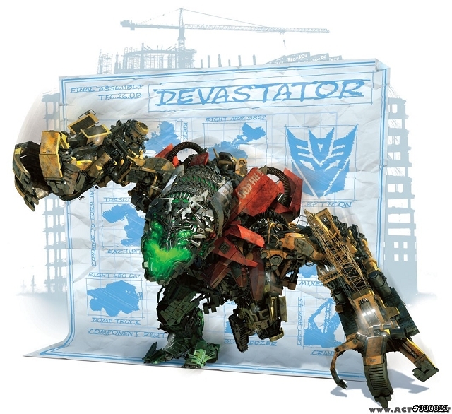 變形金剛 七合一 大力神 改造版  Devastator