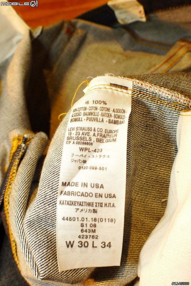 [罕見]歐版美製LEVIS LVC 44501-0118