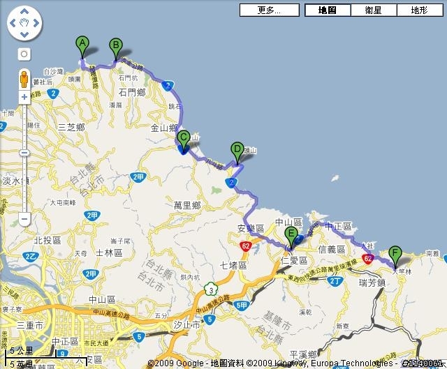 [路線分享]石門-金山-野柳濱海公路-九份山城-山海騎