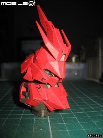 (紙模型)4/5更新浮遊砲    喜氣洋洋的沙薩比 SD Sazabi Ver.OP (PaperCraft)