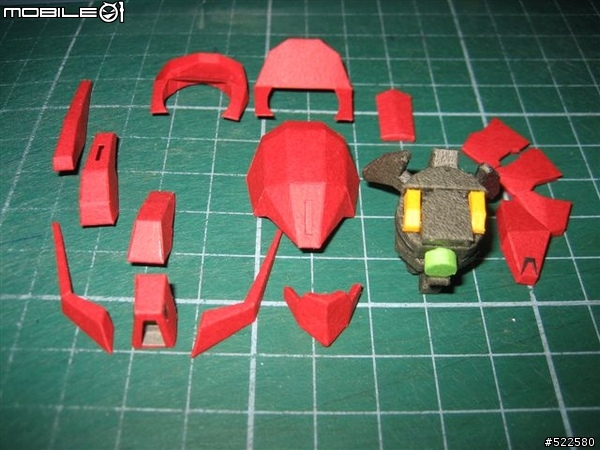 (紙模型)4/5更新浮遊砲    喜氣洋洋的沙薩比 SD Sazabi Ver.OP (PaperCraft)
