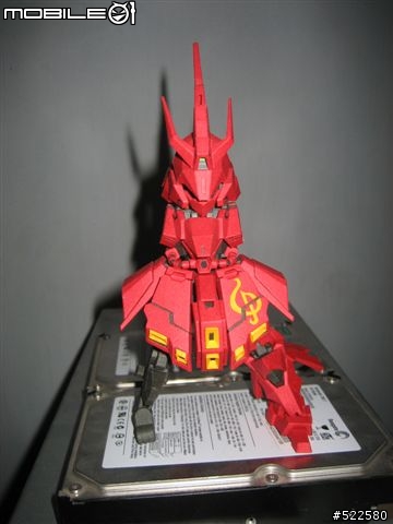 (紙模型)4/5更新浮遊砲    喜氣洋洋的沙薩比 SD Sazabi Ver.OP (PaperCraft)