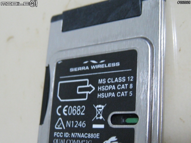 [開箱] 筆電免拆機升級 WWAN HSUPA 3.75G + GPS  Sierra Wireless Aircard 880e