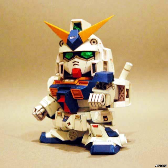 [紙模型下載分享] SD 鋼彈 NT-1 完整下載分享(作者只開放至2/19喔)