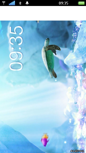 大家看今天的FLASH水族馆待机有海龟。。