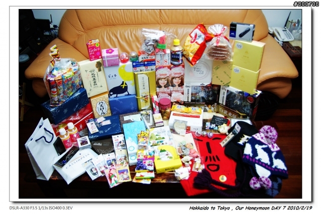 [遊記] 日本蜜月之旅 , DAY 7 - 最終日@東京 + 戰利品