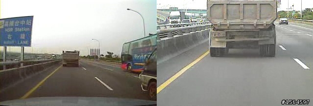 砂石車在最內線(有圖)