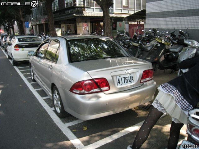 亂停在機車格的汽車 in 台中