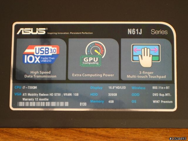 4核筆電: ASUS N61JQ 開箱分享