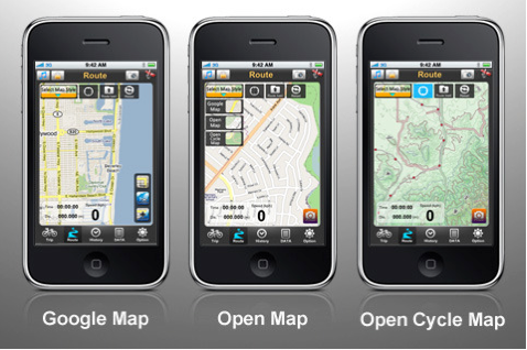 iPhone GPS 軟體/車架參考