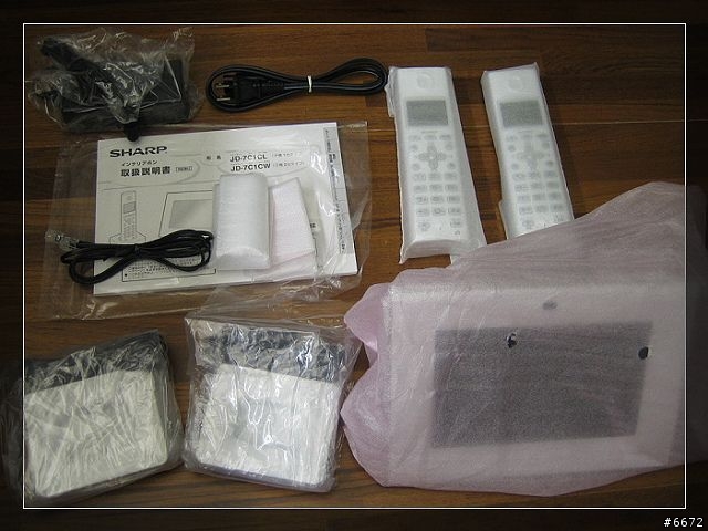 [簡易開箱] Sharp JD-7C1CW 無線電話