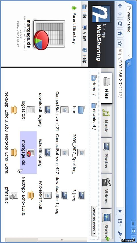 [軟體分享]WebSharing 1.4 最好的pc2phone傳輸文件工具~繁體版