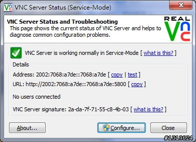 Win7 & realVNC 的疑問