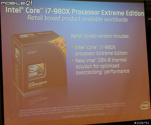 [採訪]英特爾新款32奈米、最高階之桌上型處理器Core i7-980X極致版正式上市