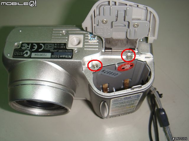 nikon coolpix 4300  記憶電池更換DIY