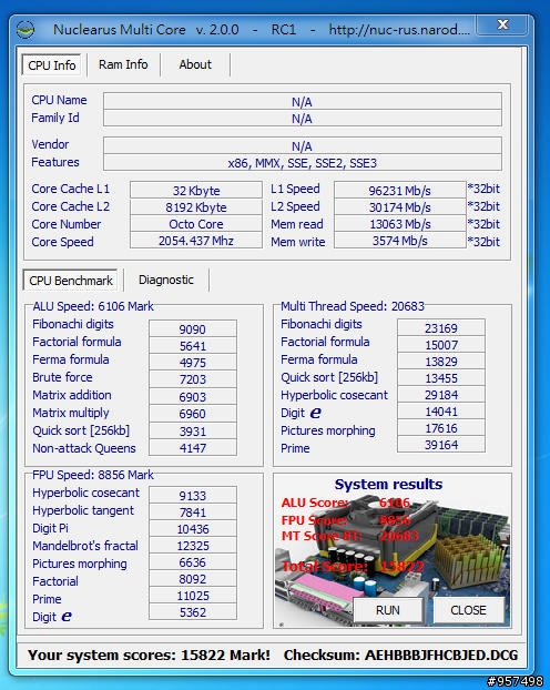 同機Intel i7 4核心筆電CPU 720QM/820QM/920XM效能測試