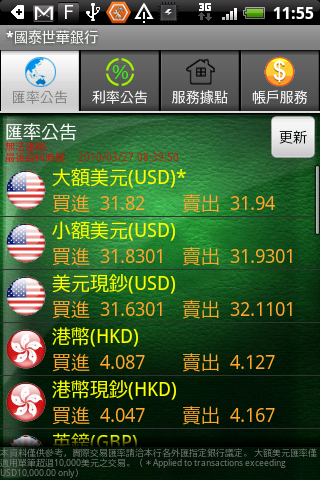 [軟體分享] Android牌 手機銀行  :  國泰世華銀行