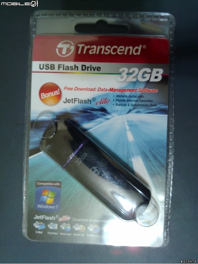 剛入手的 創見 JetFlash 600 32GB 推薦給大家