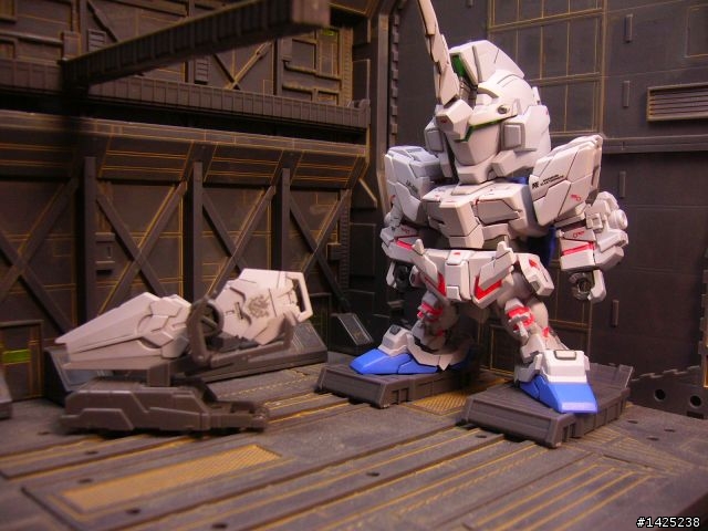 作品分享~   可愛的獸!?  BB RX-0 UNICORN GUNDAM