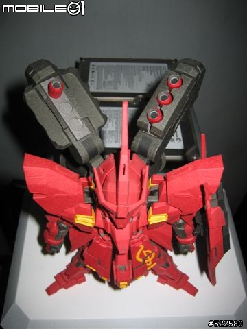 (紙模型)4/5更新浮遊砲    喜氣洋洋的沙薩比 SD Sazabi Ver.OP (PaperCraft)
