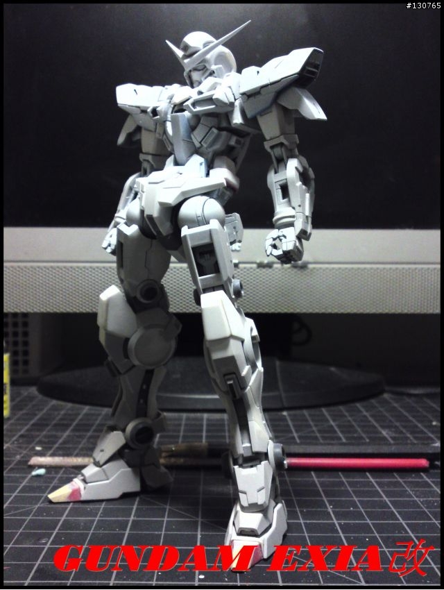 「不定期作品」EXIA改 新增進度+UNICORN GUNDAM 改