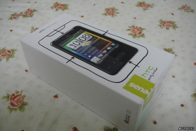 我的開箱文(不是專業的)HTC HD mini