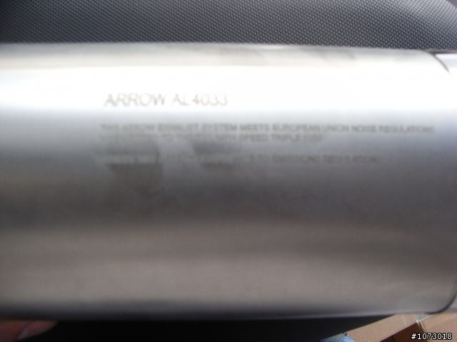 TRIUMPH SPEED TRIPLE1050 ARROW SILENCER開箱文....