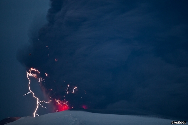 冰島南部的火山