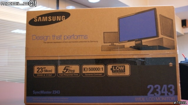 開箱文又一發-SAMSUNG 2343BWX+ 超高解析度才是王道!