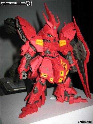 (紙模型)4/5更新浮遊砲    喜氣洋洋的沙薩比 SD Sazabi Ver.OP (PaperCraft)