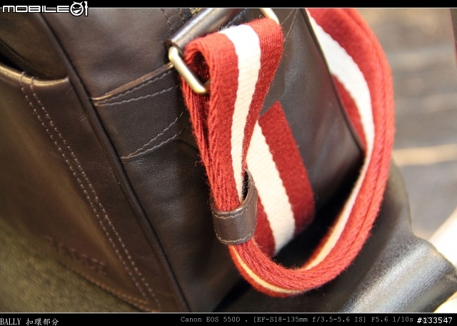 [淚奔開箱] BALLY 2010年式全皮革經典紅白值星帶斜背包