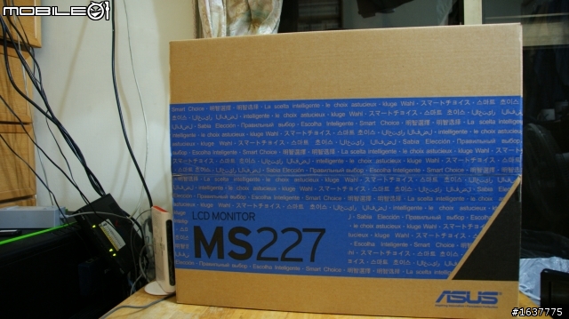 [開箱]時尚與實用兼具 16比10大視界 ASUS MS227N 液晶螢幕